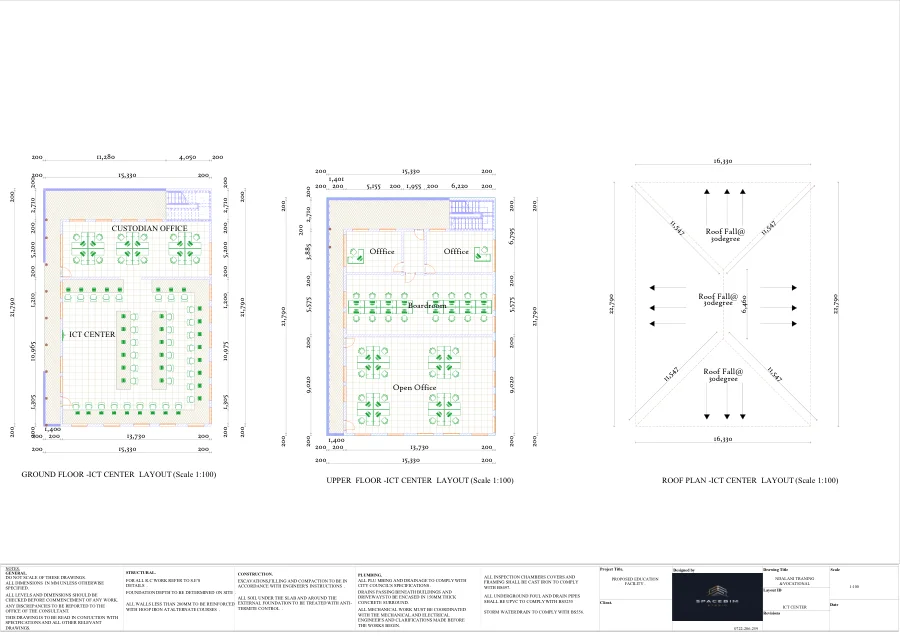 Preview of Vocational & ICT centre floor plans