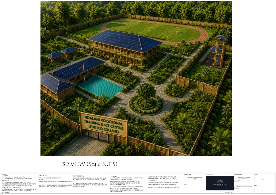 Preview of Vocational & ICT centre architectural view