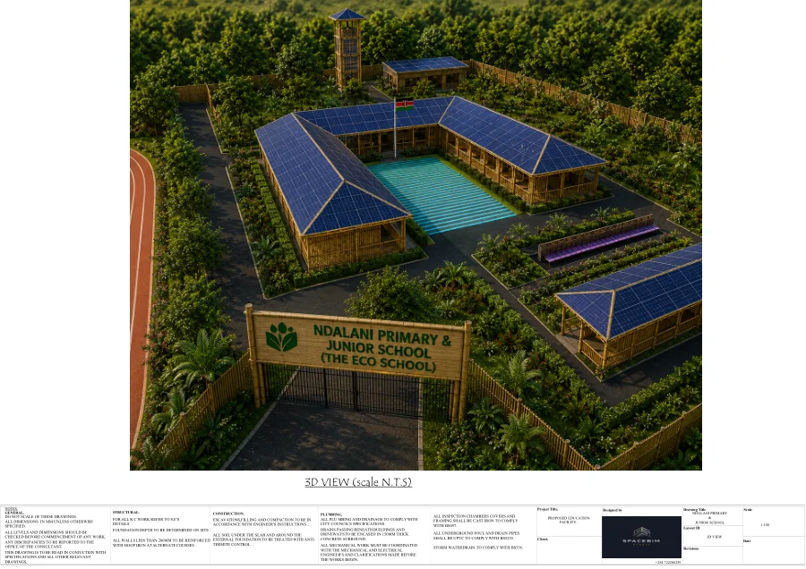 Preview of Ndalani campus architectural view